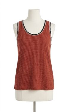NEW VARLEY higson knit tank in red
